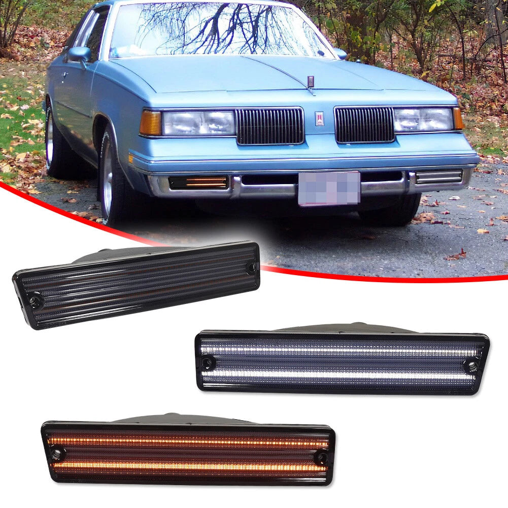 Switchback LED Front DRL Signal Lights for Oldsmobile Cutlass Supreme (1981–1988)