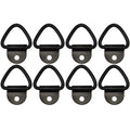Set of 8 Steel One Hole Bolt D Rings 2400# for Truck Trailer Tie Down
