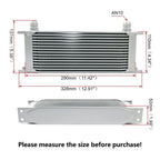 15 Row Engine Transmission Oil Cooler Kit for Universal Applications (10AN)