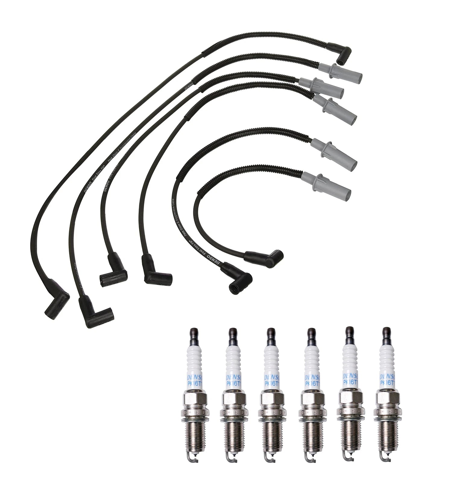 Denso Wire Set & 6 Platinum TT Spark Plugs for Dodge 3.9 V6
