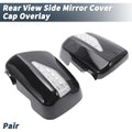 Pair Rearview Mirror Cover Overlay with LED Gloss Black for Lexus RX300 (1999–2003)