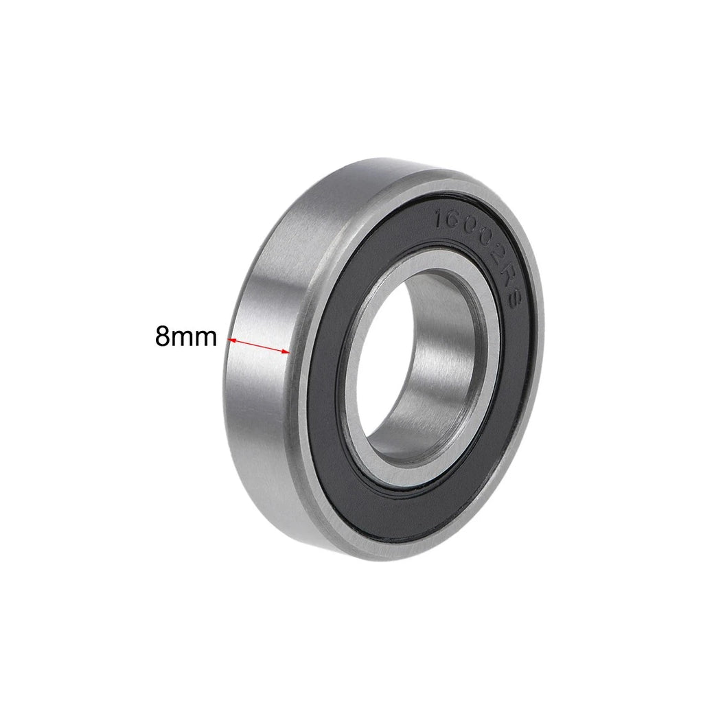 Set of 2 Ball Bearings 15x32x8mm for Various Models (16002-2RS)