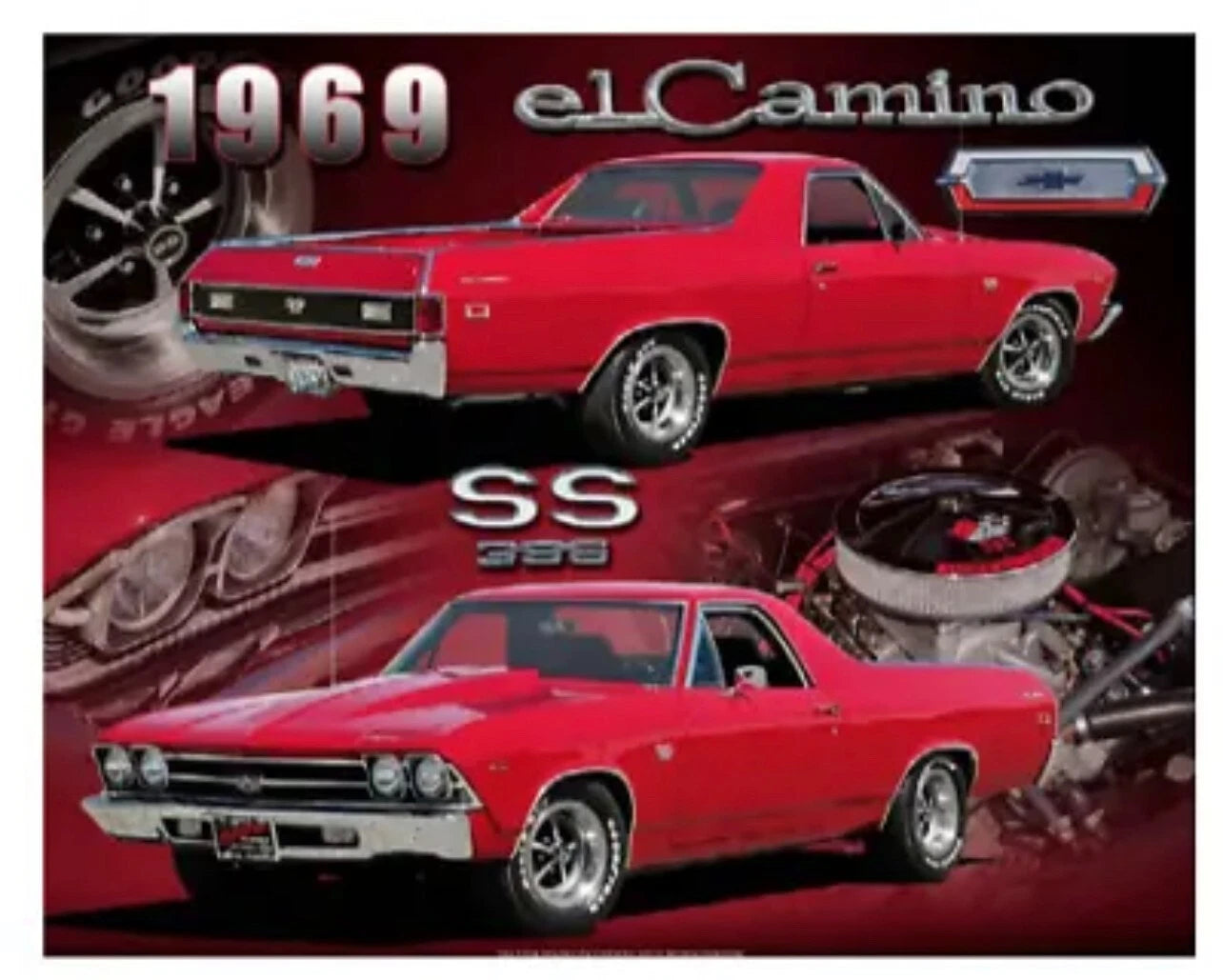 Metal Sign for El Camino (1969)