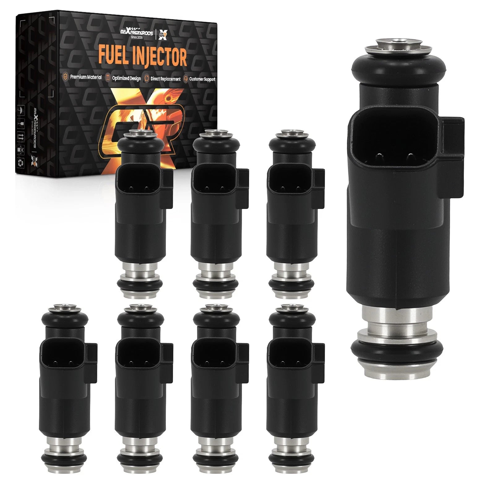 8x Fuel Injectors for GMC Sierra 1500 Chevrolet Silverado 1500 V8 (2010–2013)