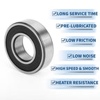 Deep Groove Ball Bearing 6205VV for Scooter Skateboard Wheel (25x52x15mm)