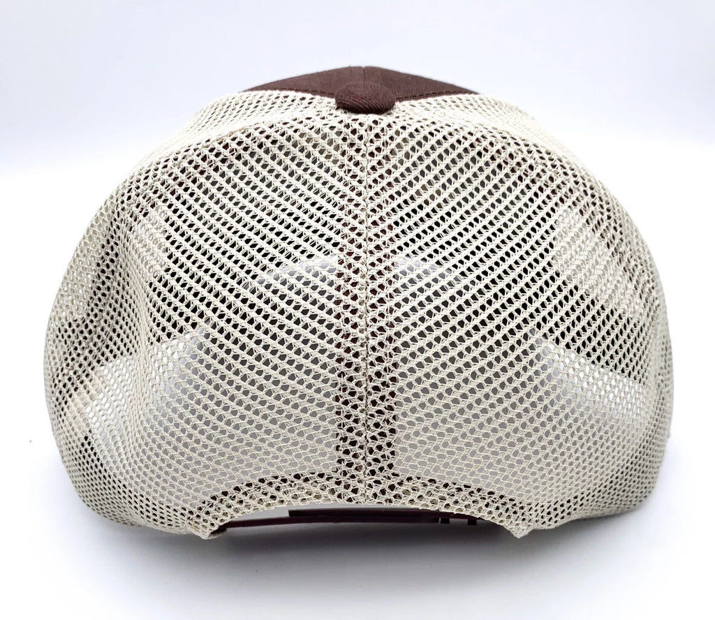 Ford Bronco Trucker Hat Brown Tan Stitching Licensed Mesh Back (2021–2026)