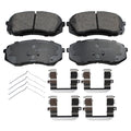 Set of 4 Akebono ProACT Front Ceramic Slotted Brake Pads for Hyundai Sonata, Kia Optima