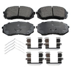 Set of 4 Akebono ProACT Front Ceramic Slotted Brake Pads for Hyundai Sonata, Kia Optima