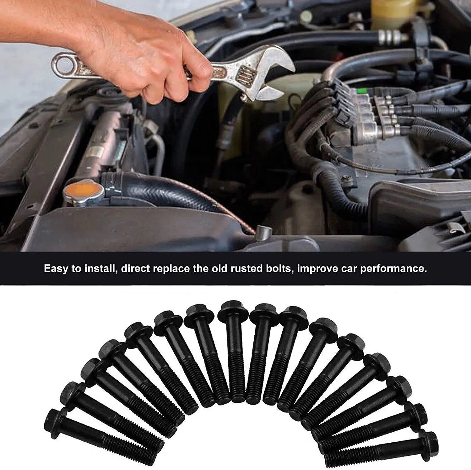 Exhaust Manifold Bolt Kit for Ford 7.3L Powerstroke F250 F350 (1994–2003)