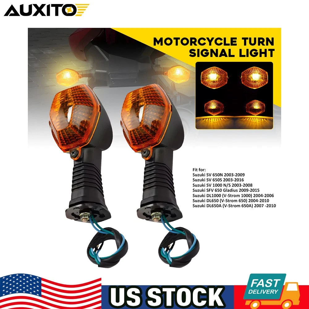 Front Turn Signal Lights for Suzuki SV650 V-Strom 650 (2003–2010)