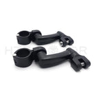 Offset Highway Foot Peg Mounts with 1" Clamps for Harley 1200 CVO (2014–2023)