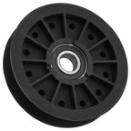 Flat Idler Pulley for Toro Hustler Lawn Mowers (Plastic Replacement Part)