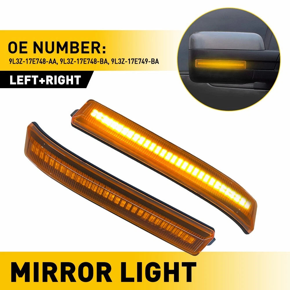 LED Side Mirror Turn Signal Lights for Ford F150 (2009–2014)