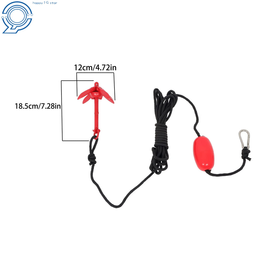 Portable Folding Grapnel Anchor Kit for Canoe Kayak Raft Jet Ski (1.5Lb)