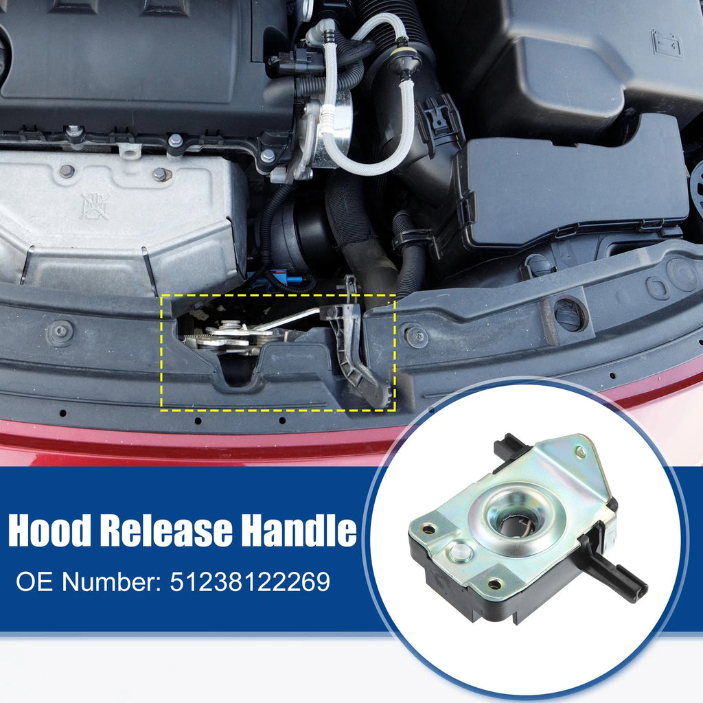 Hood Latch Lock Actuator Assembly for BMW 318i (1992–1998)