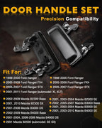3X Metal Tailgate & Exterior Door Handle Set for Ford Ranger Mazda B2300 (1998–2011)