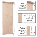 Roller Shade Blind 4'W x 8'L for Deck Porch Balcony Patio