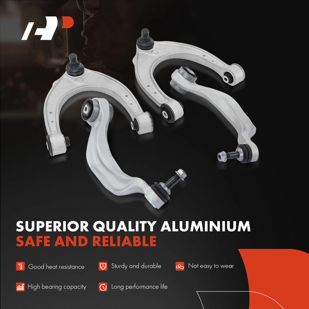 Set of 8 Front Control Arms & Sway Bars for BMW 535i 740i 550i GT