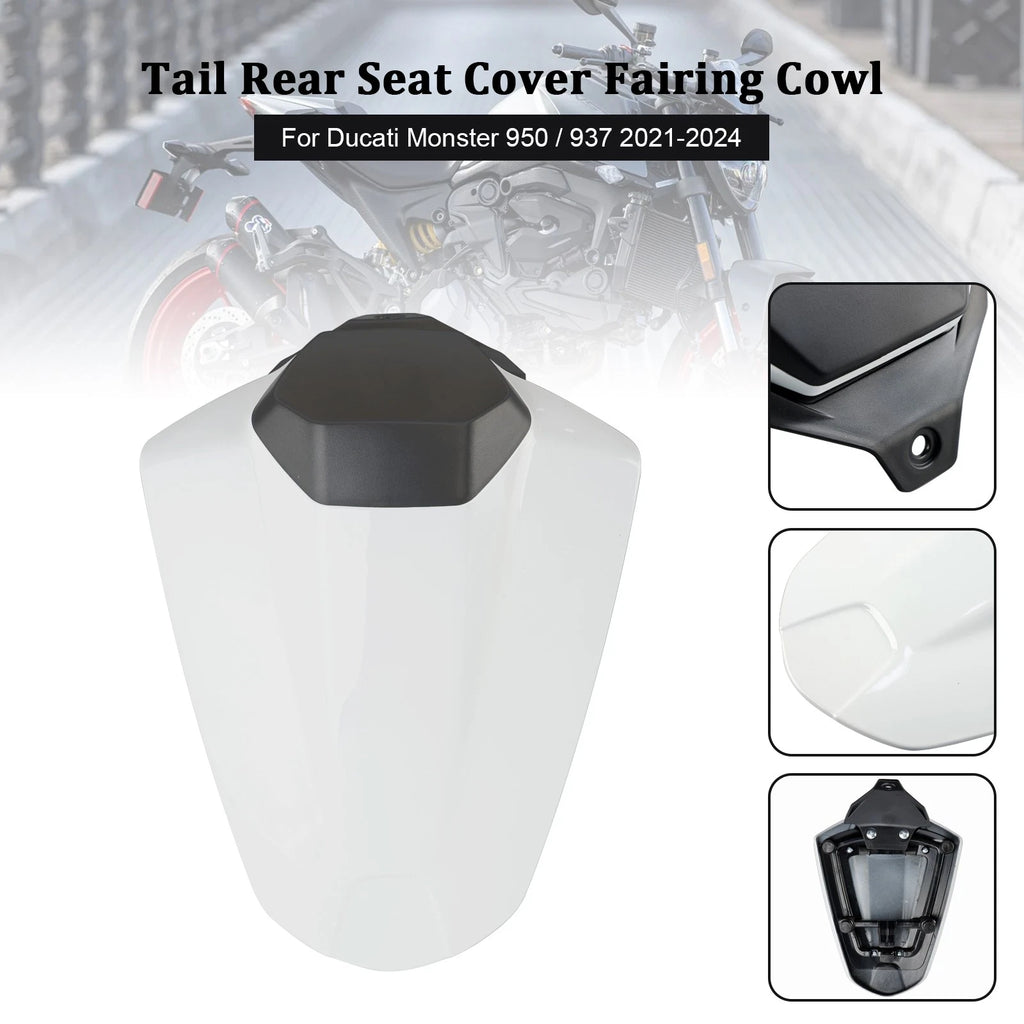 Tail Rear Seat Cover Fairing Cowl for Ducati Monster 950 937 (2021–2024) White