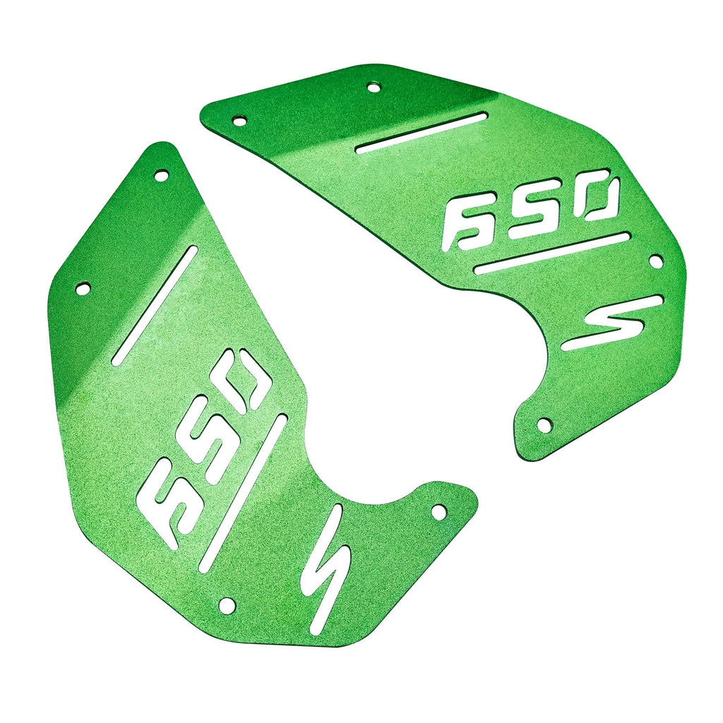 CNC Engine Side Panel Cover Plate Green for Kawasaki Vulcan S EN650 VN650 (2015–2022)