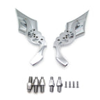 Chrome Billet Skull Blade Mirror for Honda Kawasaki Suzuki Cruiser (All Years)