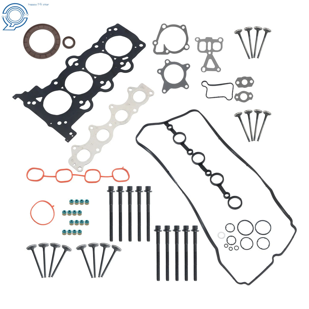 Head Gasket Set with Bolts and Valve Kit for Hyundai Accent Veloster Kia Rio (2012–2017)