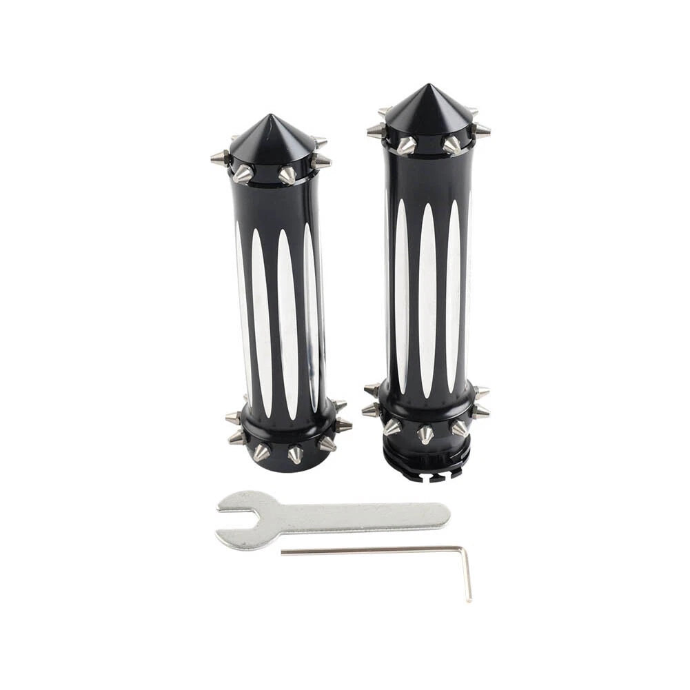 Pair of 1'' Spikes Motor Hand Grips for Harley Touring Dyna Softail