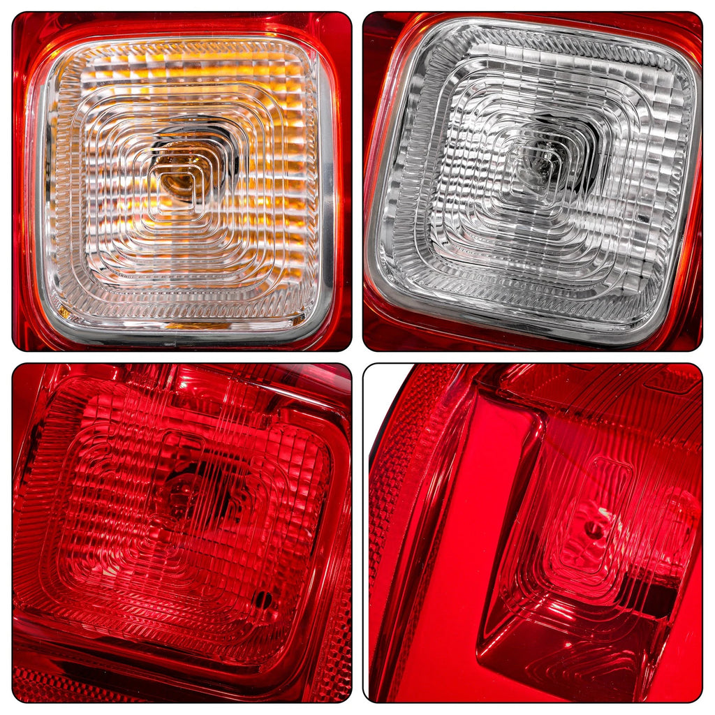 Chrome Halogen Tail Lights for Ford Ranger XL (2019–2022) Left+Right Set