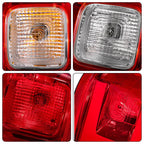 Chrome Halogen Tail Lights for Ford Ranger XL (2019–2022) Left+Right Set