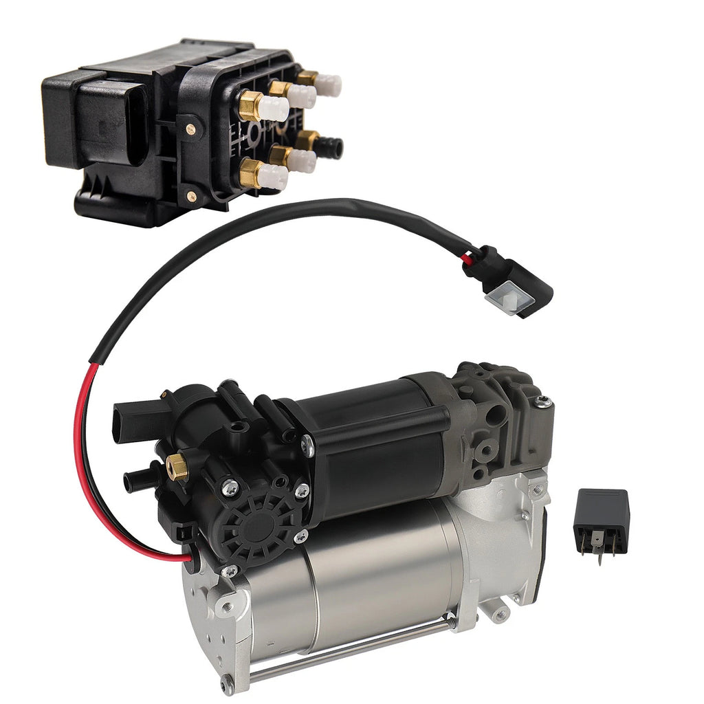 Air Suspension Compressor Pump with Valve Block for Mercedes S212 E550 (2010–2016)