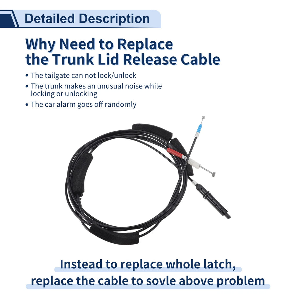 Trunk Lid Release Cable for Honda Civic (2012–2015) No. 74880TR0A01