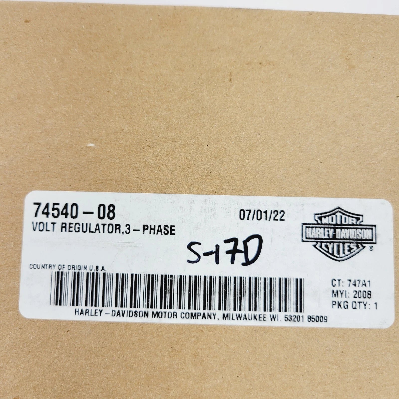 Voltage Regulator for Harley-Davidson Softail (2008–2013) OEM 74540-08