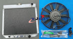 3 Row Aluminum Radiator + Fan for Ford Fairlane, Mustang (1963-1969)