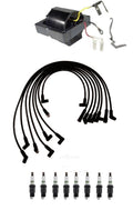 Ignition Wires & Spark Plugs Kit for C10 Suburban K2500 Firebird (1 Coil, 8 Plugs)