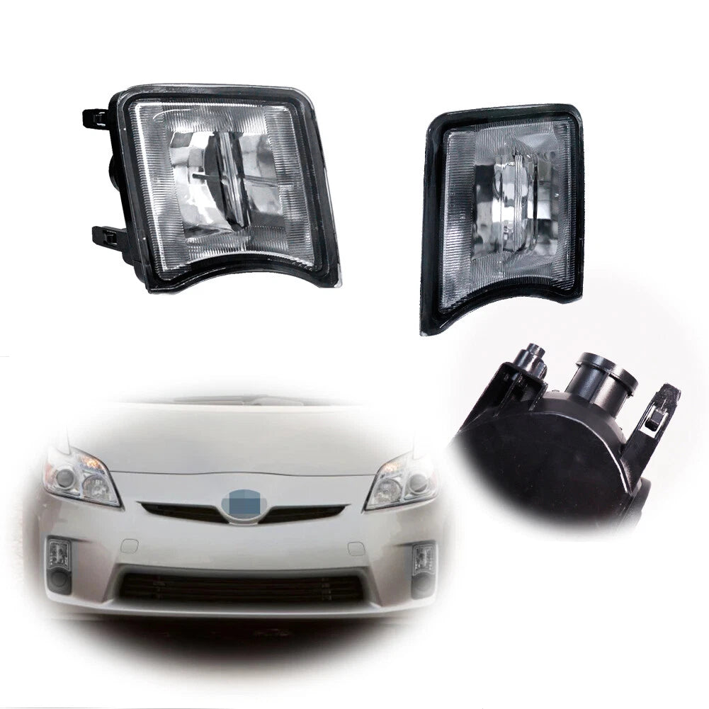 2X Clear Front Bumper Turn Signal Lights for Toyota Prius (2010–2011)