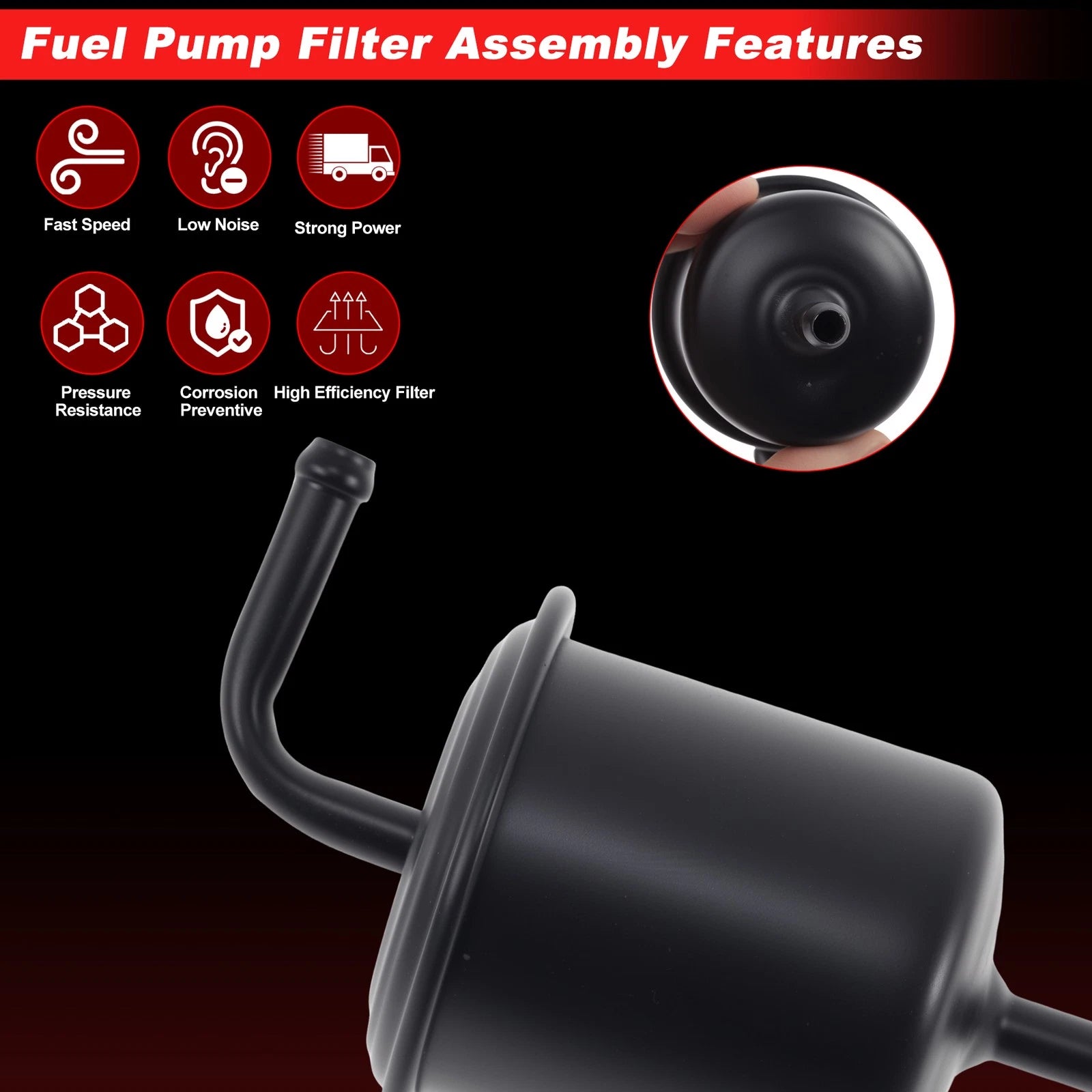 Fuel Filter Assembly for Nissan Altima (1993–1995) No. 16400-53J10 Metal