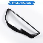 1 Pc Headlight Lens Cover for Audi A4 (2016–2019) Black