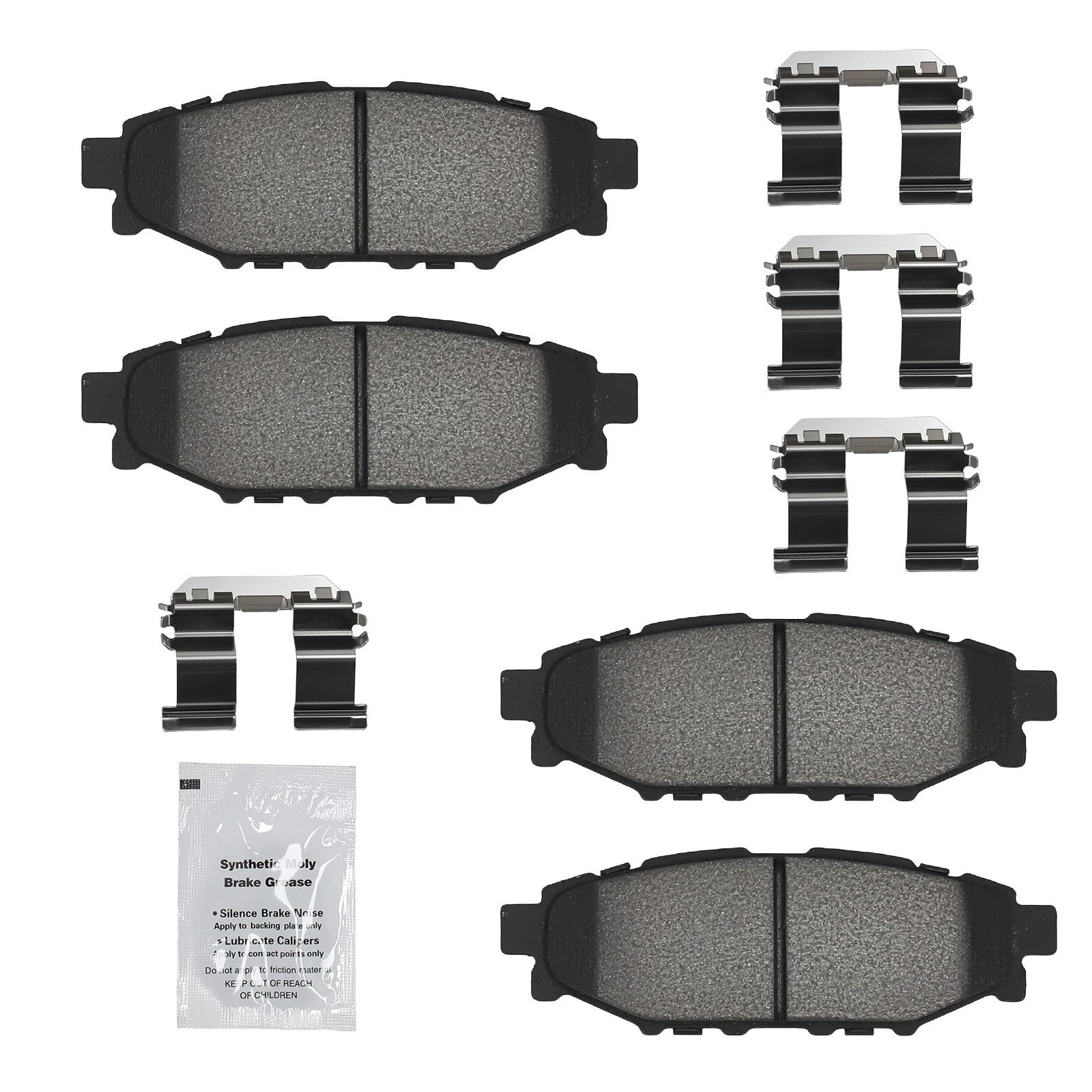 Rear Ceramic Brake Pads for Subaru BRZ Crosstrek Forester Impreza WRX (2013–2021)