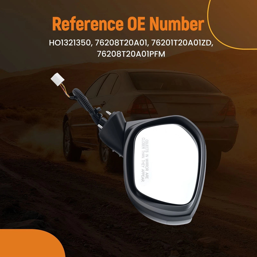 Right Rear View Mirror for Honda Civic (2022–2025) 76208T20A01PFM 3Pins