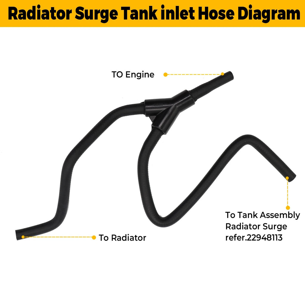 Upper Radiator Inlet Hose #22908202 for Cadillac ATS CTS 2.0L I4 (2013–2019)