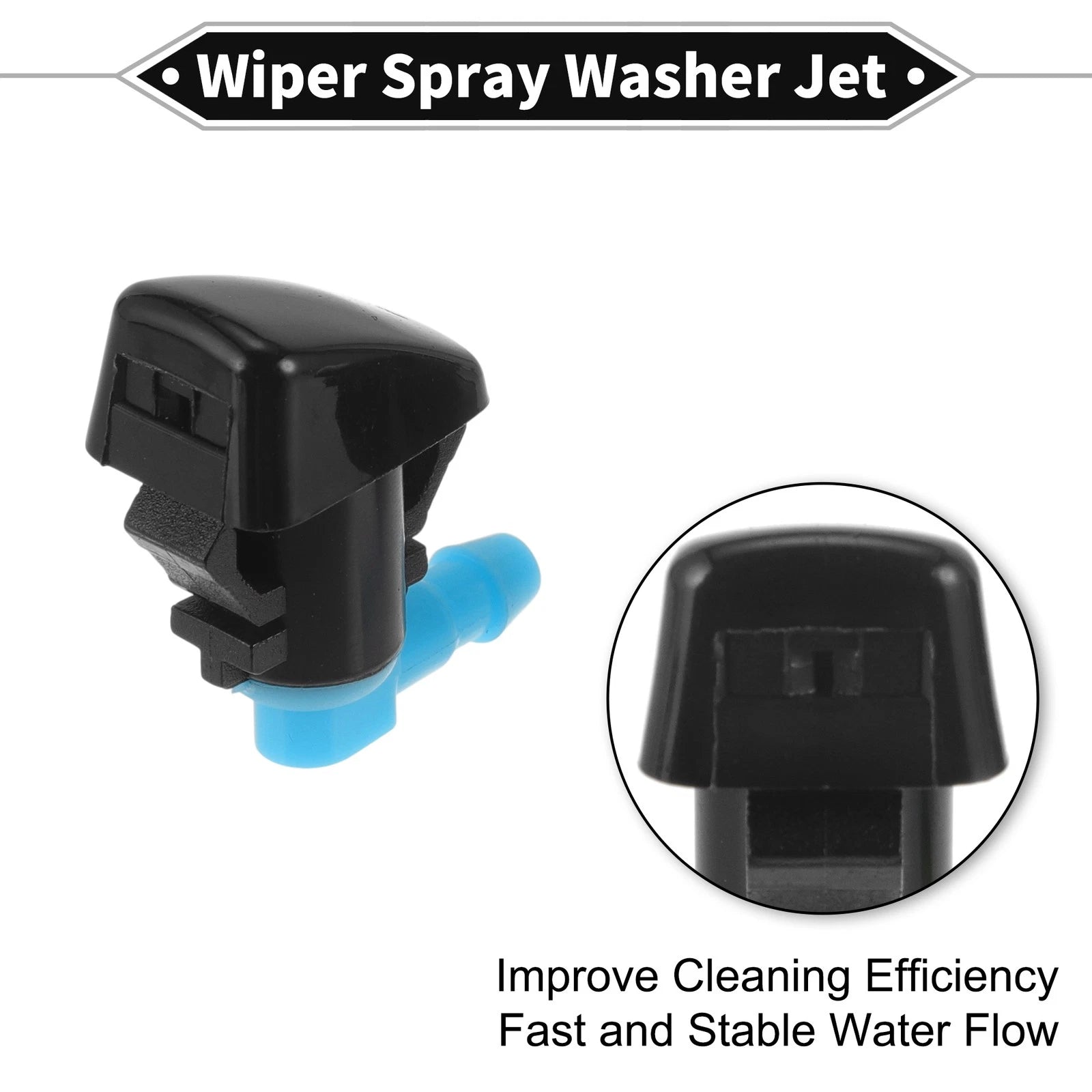 2X Front Windshield Washer Nozzle for Cadillac SRX (2010–2011) No.25823361
