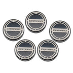 Chrome Cap Covers Blue Carbon Fiber Inlay for Chevrolet Camaro (2010–2015)