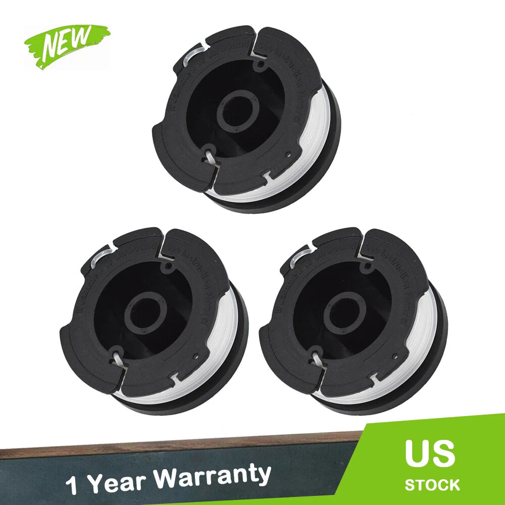 3-Pack Trimmer Spool for BLACK+DECKER AF-100 (Fits Various Models)