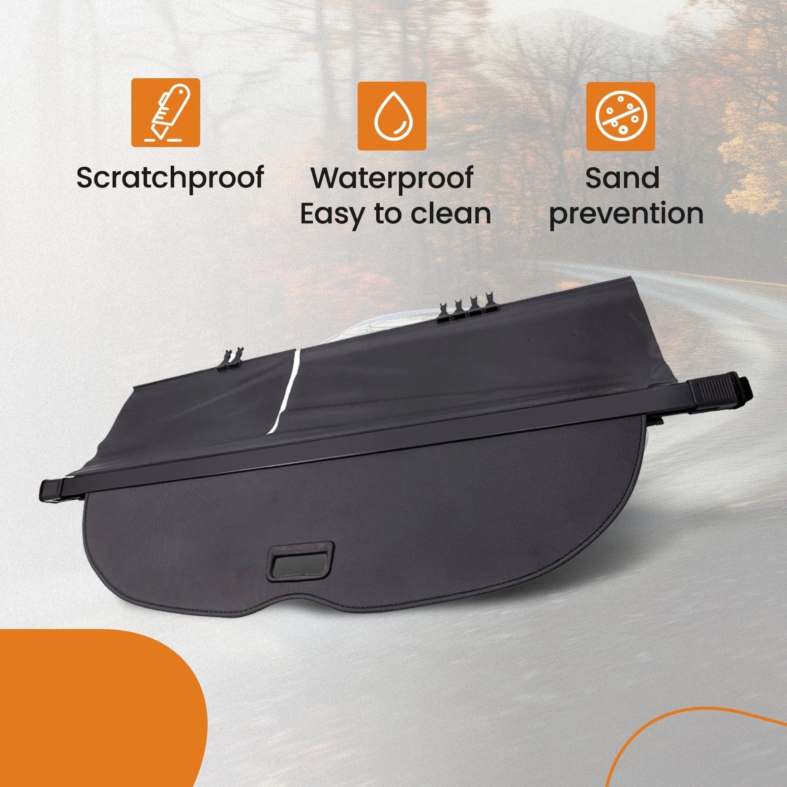 Cargo Cover for Nissan Murano (2015–2019) - Black Privacy Shade