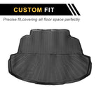 Cargo Liner Rear Trunk Mat for Toyota Corolla (2014–2019) TPE Stripe Pattern
