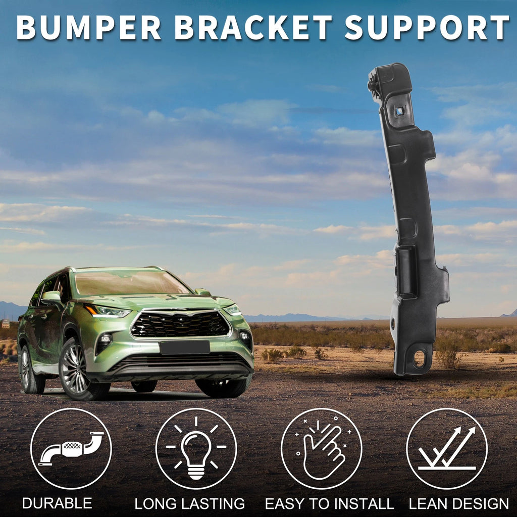 1pc Left Front Bumper Retainer Bracket No. 525360E030 for Toyota Highlander (2014–2019)