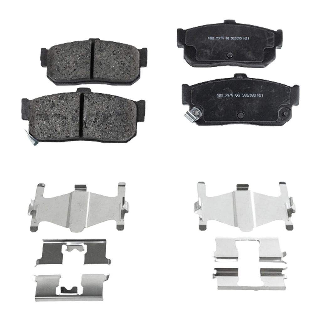 Set of 4 Ceramic Brake Pads for Nissan Altima (1993–2001)