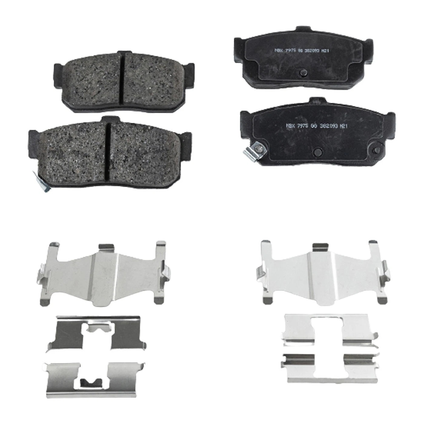 Set of 4 Ceramic Brake Pads for Nissan Altima (1993–2001)