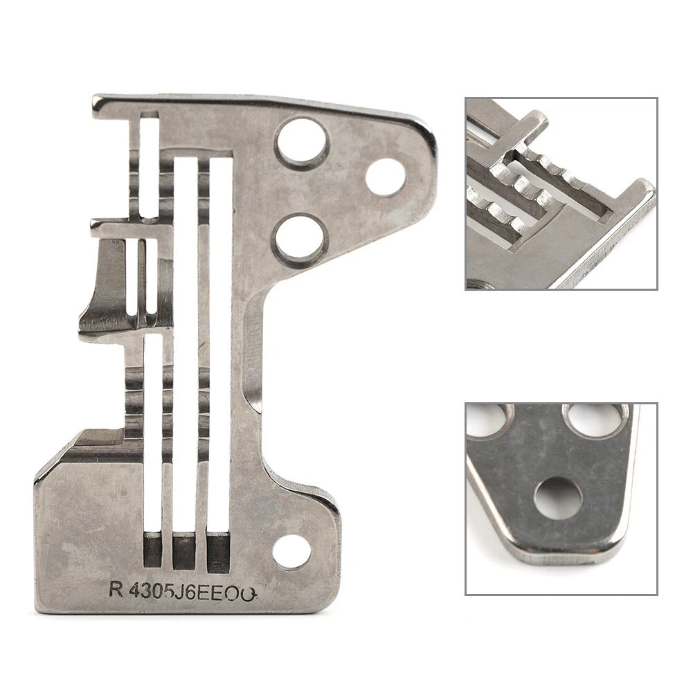 Needle Throat Plate #R4305-J6E-E00 for Juki Mo-6714 Mo-6914 (4-Thread Overlock)