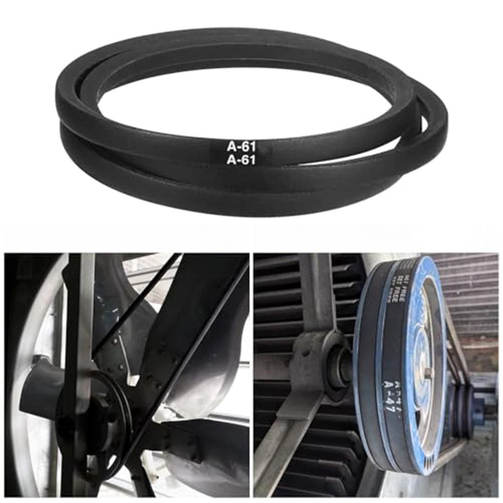 Set of 2 A614L630 61 Inch Rubber V Belts for Industrial Power Transmission